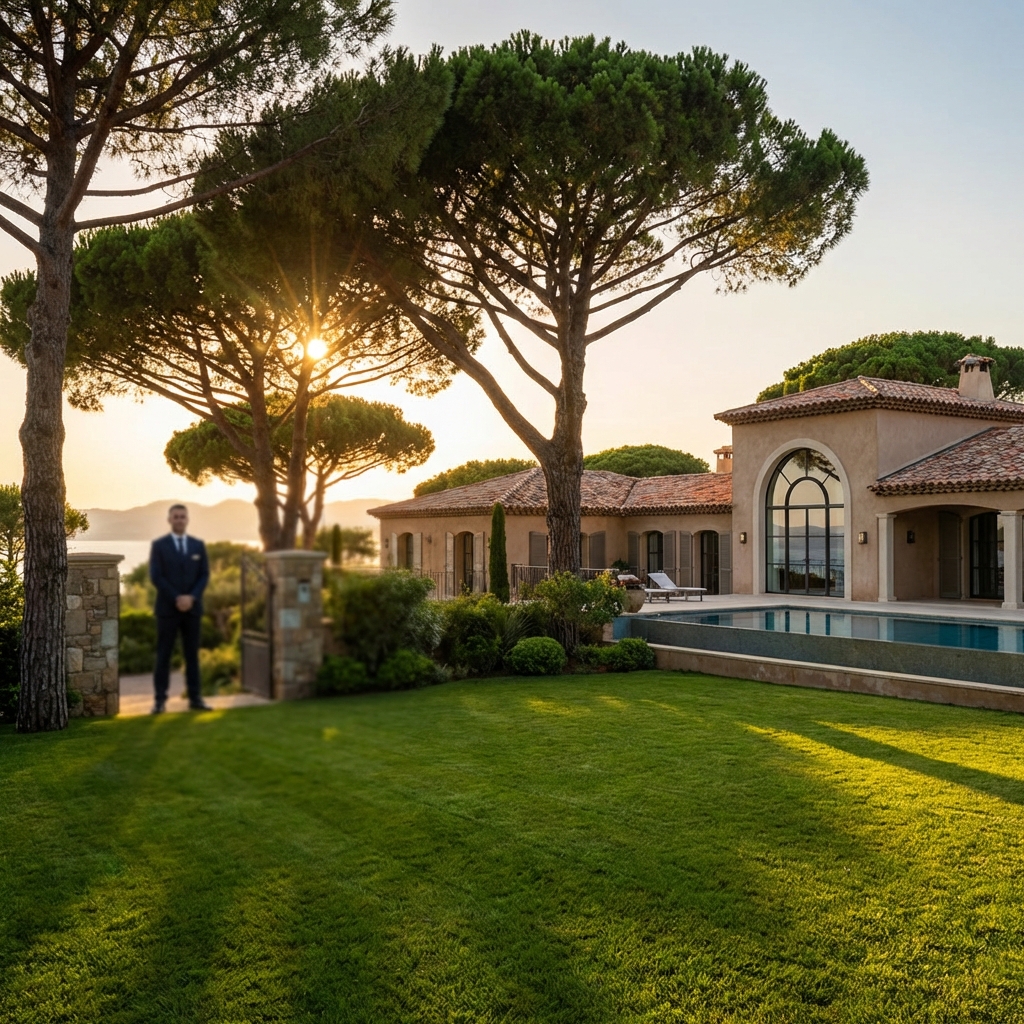 Domaine privé sécurisé à Saint-Tropez